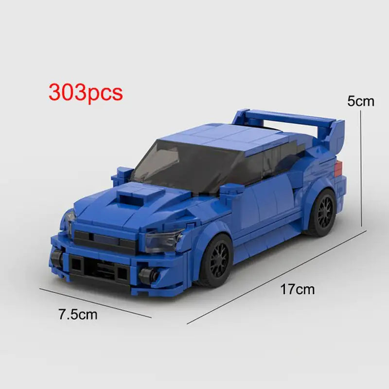 303 piece Subaru WRX STI Model Car - Build it Yourself